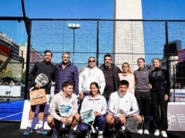 El Premier Padel de Buenos Aires Tuvo su Presentanción en el Obelisco